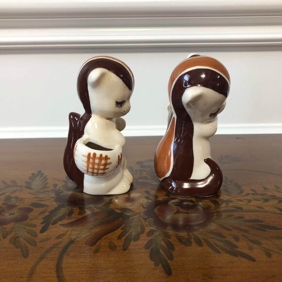 California pottery - deLee Art  ceramic chipmunk figural planter pair - Picture 4 of 9